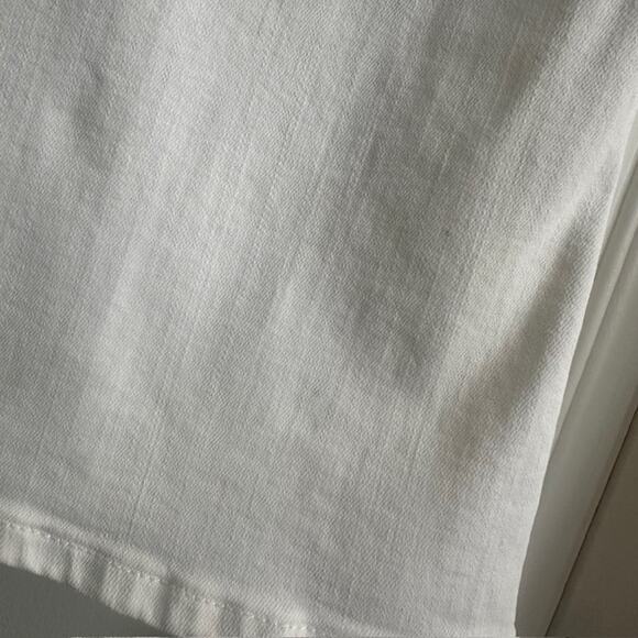 FRAME Denim Le Crop Flare Tie Waist Jeans Size: 28 Color: White - Picture 8 of 9